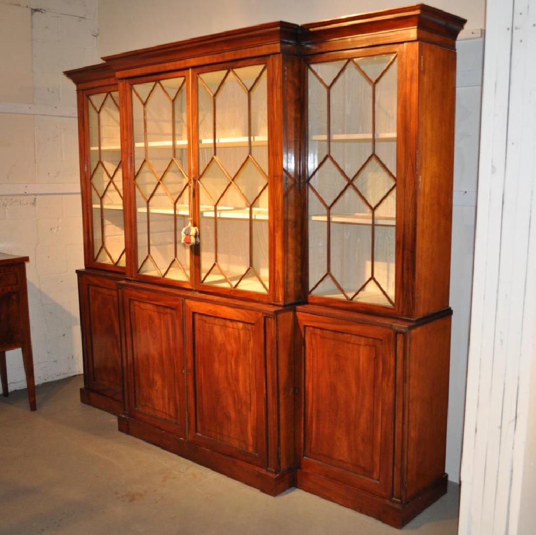 George III Mahogany Breakfront Cabinet (1 of 9)