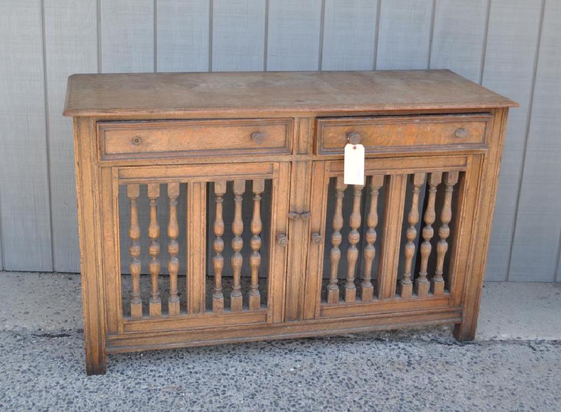 French Provincial Oak Panettiere Cabinet (1 of 5)