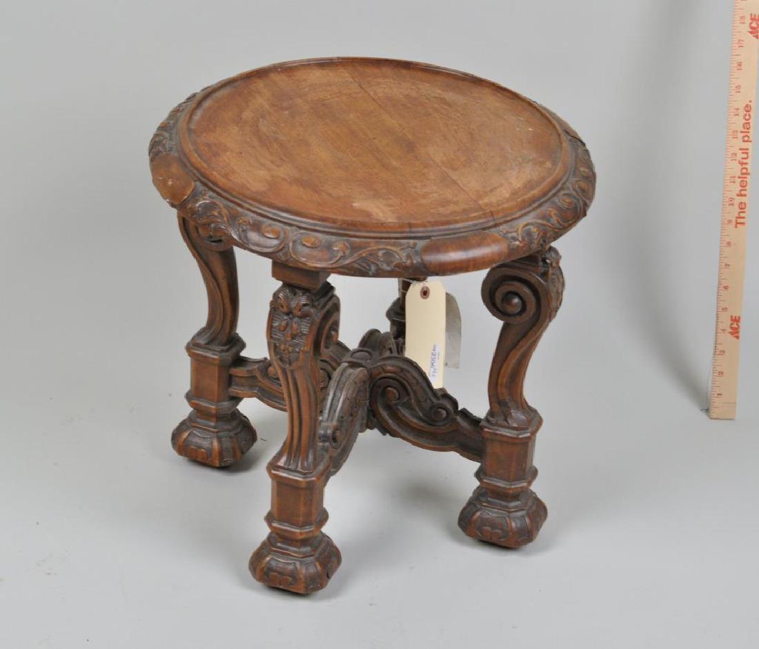 Louis XIV Style Carved Walnut Low Stand (1 of 3)