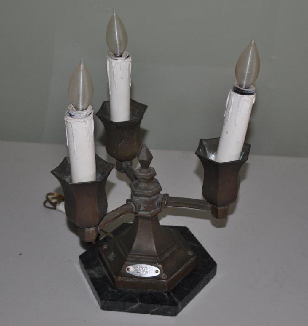 Copper Three Arm Statue Of Liberty Ferry Gas Lamp (1 of 3)