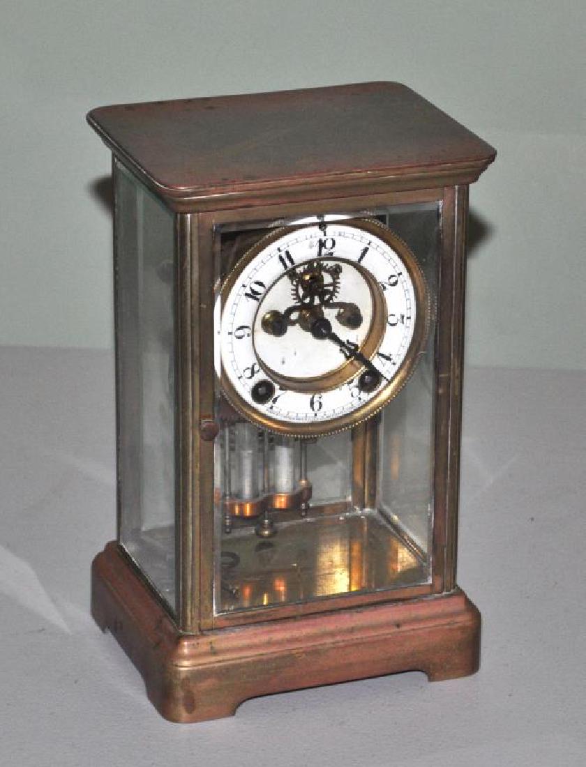 New Haven Clock Co. Brass Mantle Clock (1 of 5)