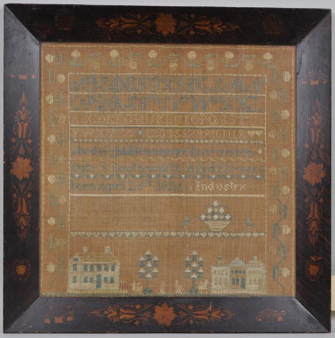 Framed Schoolgirls' Alphabet Sampler (1 of 3)