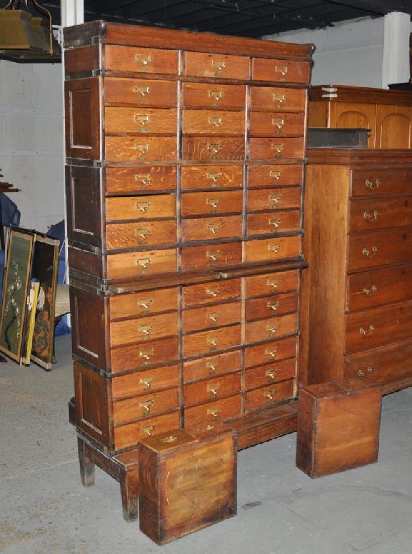 Vintage Globe Oak Letter File (1 of 9)