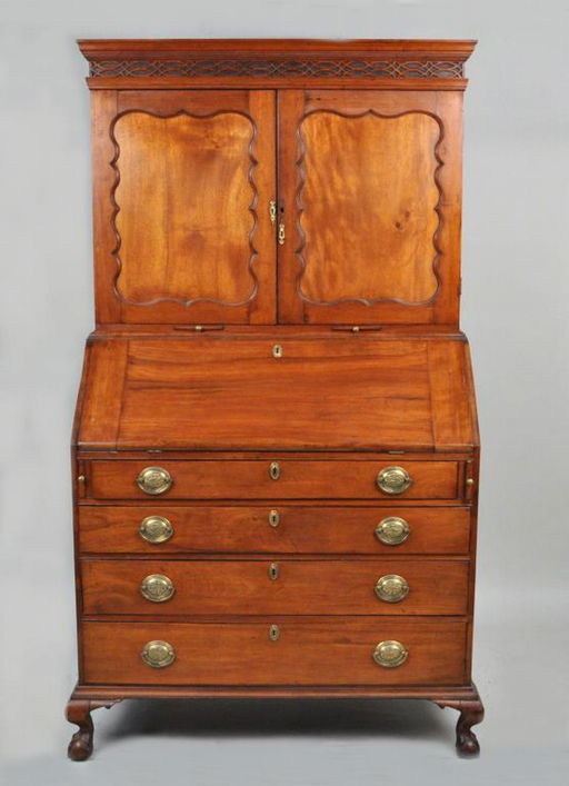 Chippendale Cherry Secretary Desk