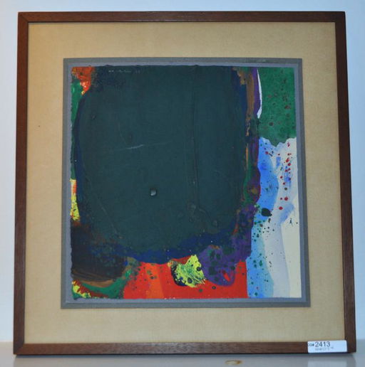 Abstract Acrylic Painting On Paper Feb 29 2020 Schwenke