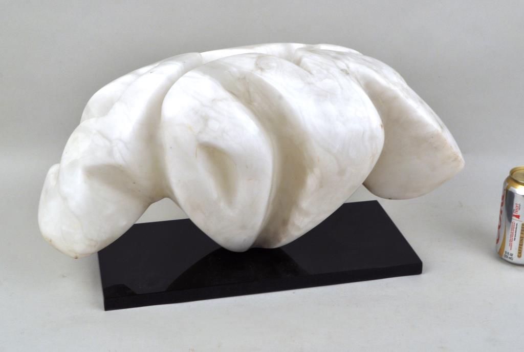 Helene Simon, Abstract Marble Sculpture/Stand (1 of 5)