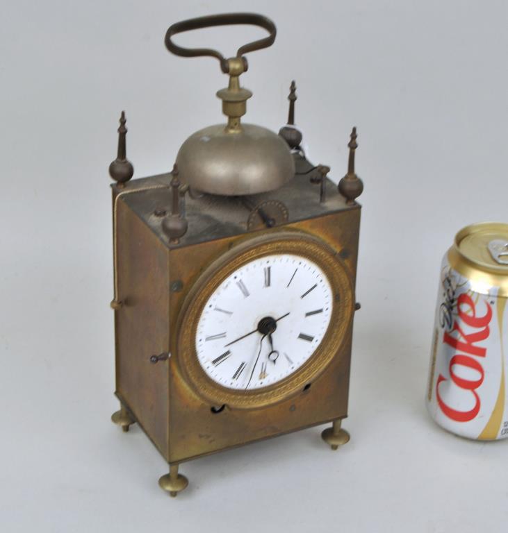 Brass French Capucine Traveling Alarm Clock (1 of 5)