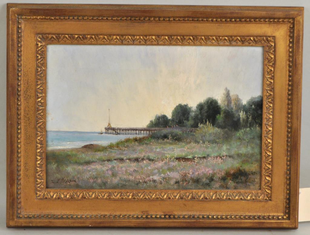 Leslie James Skelton, O/C Shore Scene (1 of 5)