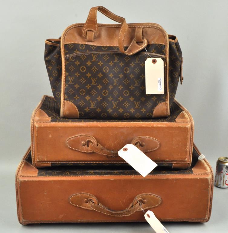 Group Three Vintage Louis Vuitton Travel Bags (1 of 13)