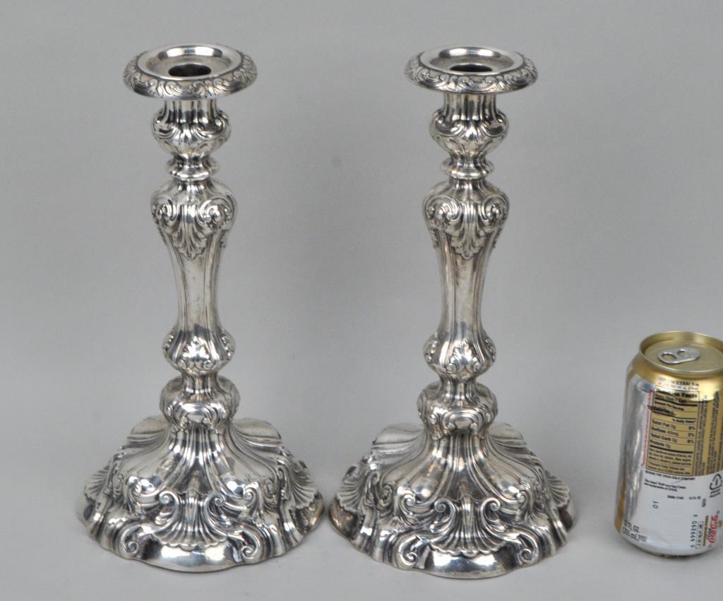 Pair Gorham Sterling Candlesticks (1 of 4)