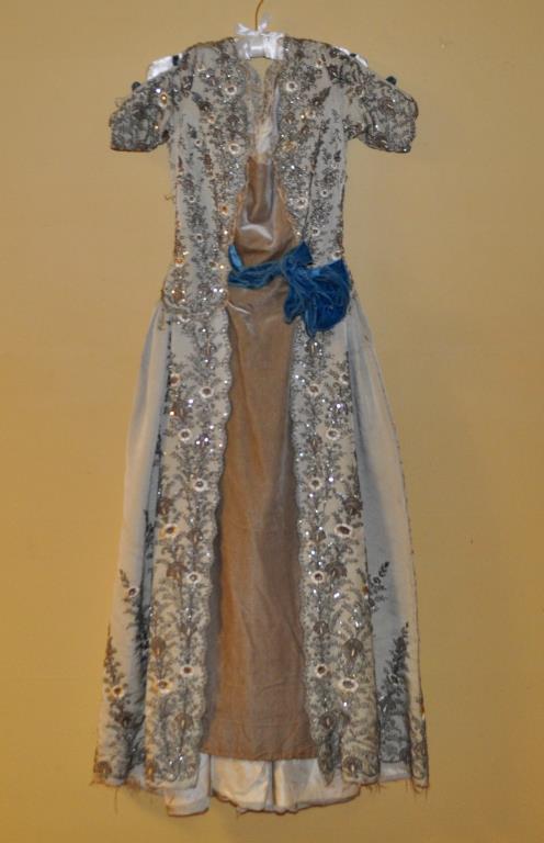 1891 Paris Exposition Embroidered Evening Gown (1 of 12)