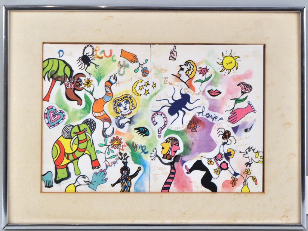 Niki de Saint Phalle, Holiday Card 1979 (1 of 3)