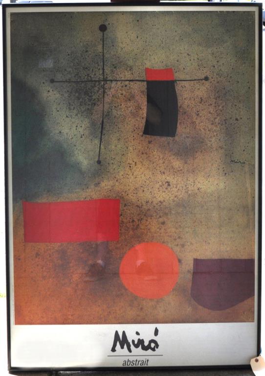 Large Joan Miro "Abstract" Poster (1 of 3)