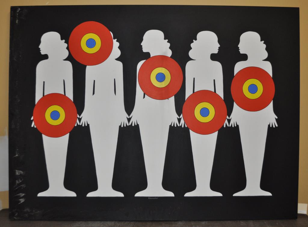 Rene Schumacher, Five Targets,1972, O/C (1 of 6)