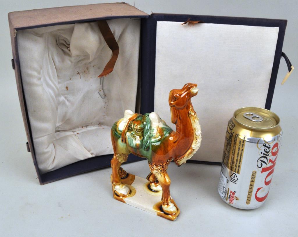 Chinese Sancai Glazed Camel, Boxed (1 of 3)