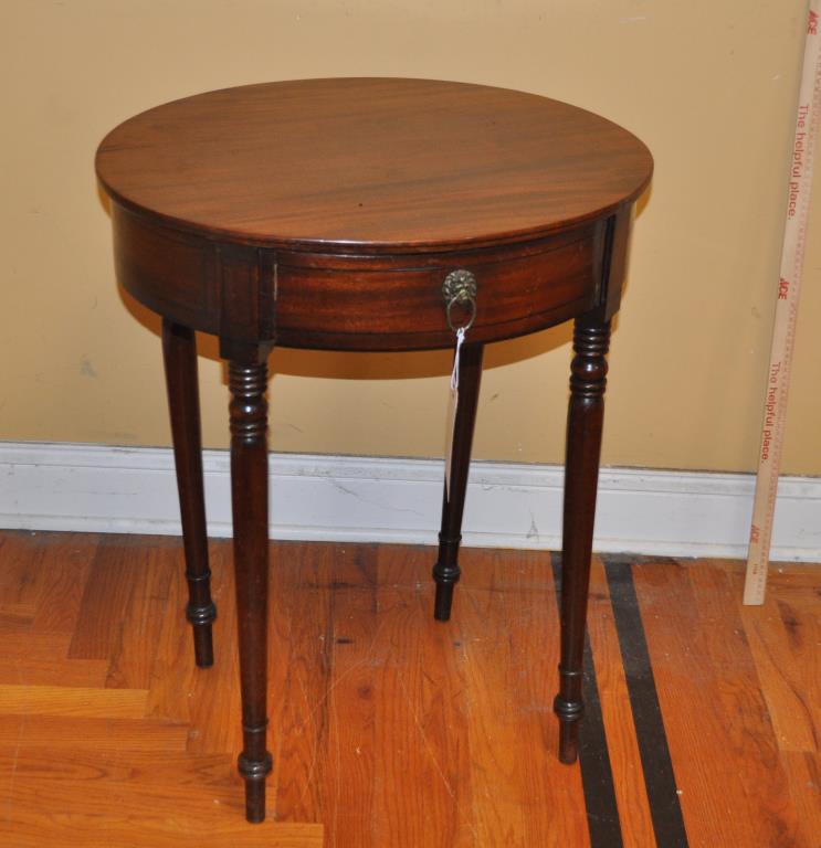 American Federal Oval One Drawer Table (1 of 5)