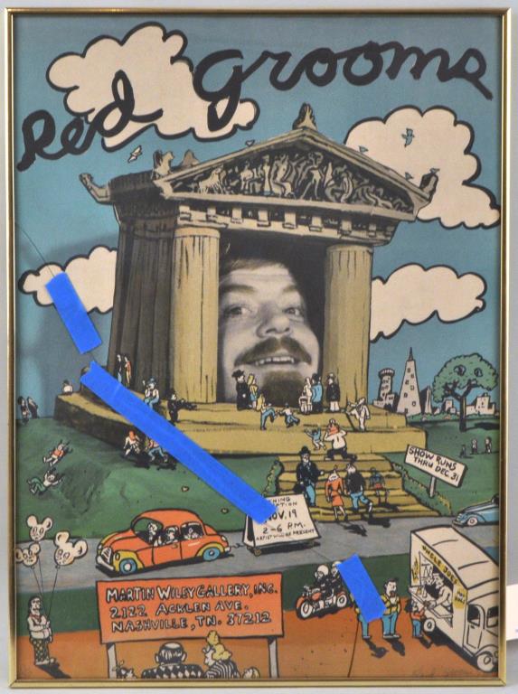 Red Grooms, Signed Exhibition Poster (1 of 3)