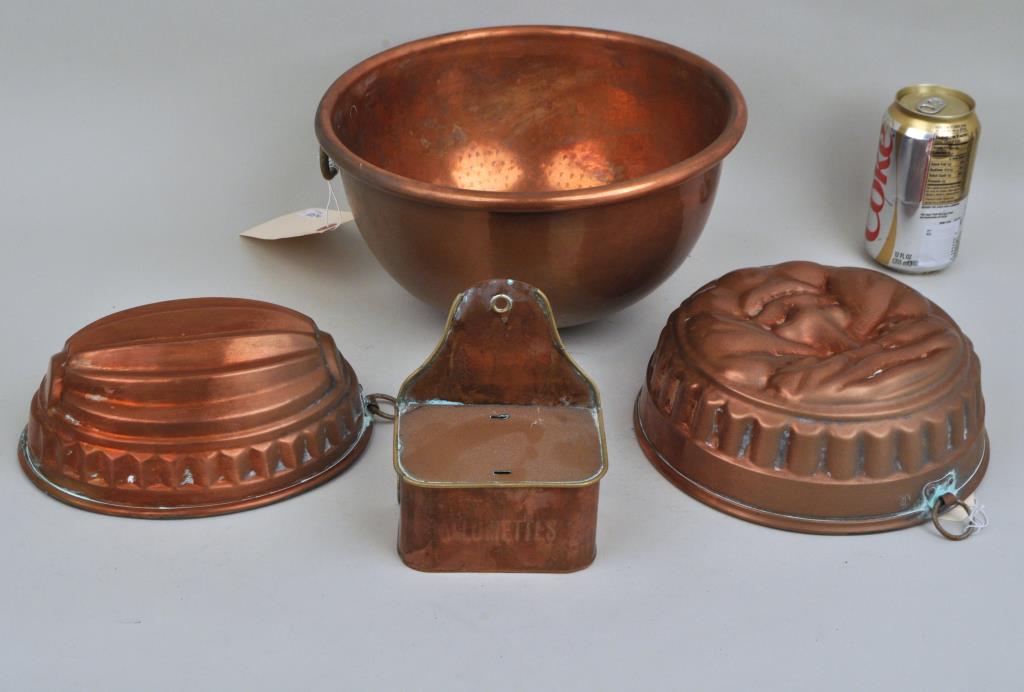 Group Four Vintage Copper Kitchenware Items (1 of 3)