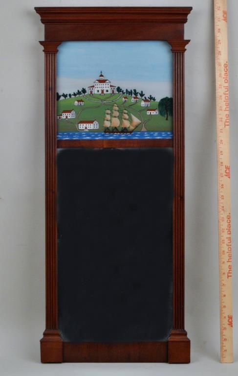 Small Federal Mahogany Architectural Mirror (1 of 3)