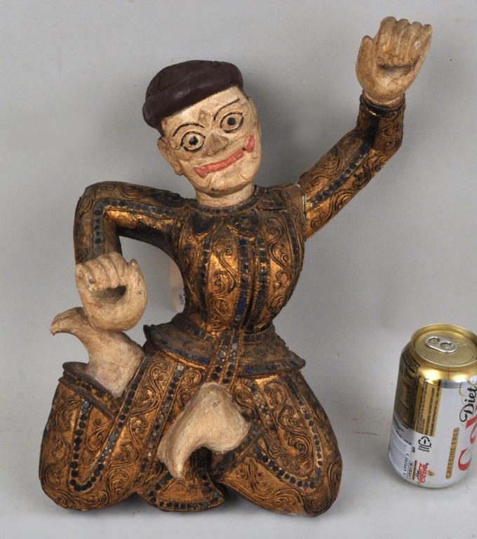 Indonesian Carved Dancing Figure (1 of 3)