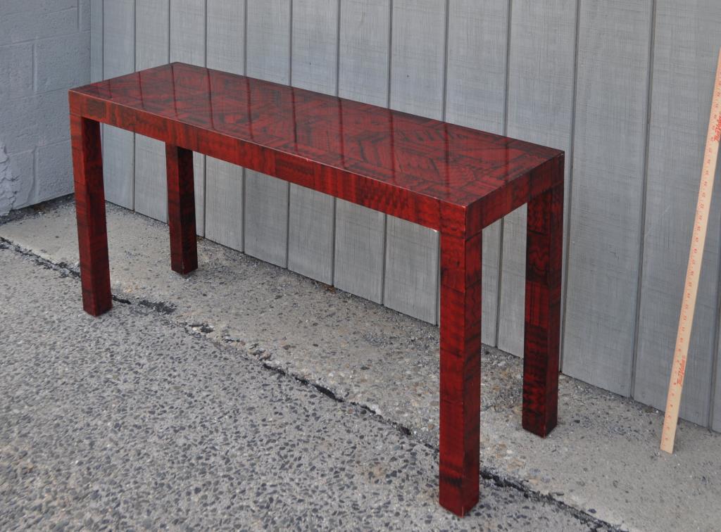 Grain Painted MCM Parsons Table (1 of 5)