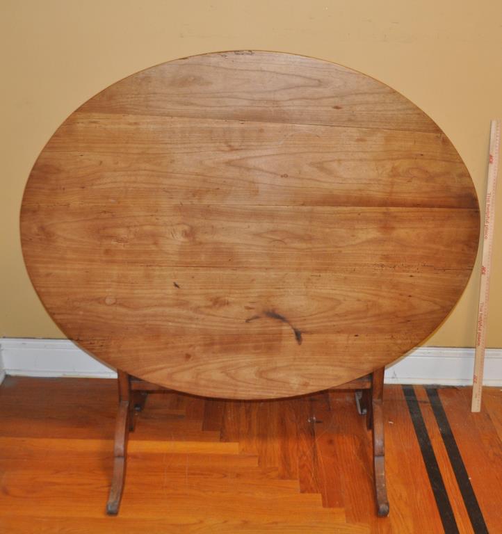 French Fruitwood Folding Vineyard Table (1 of 4)