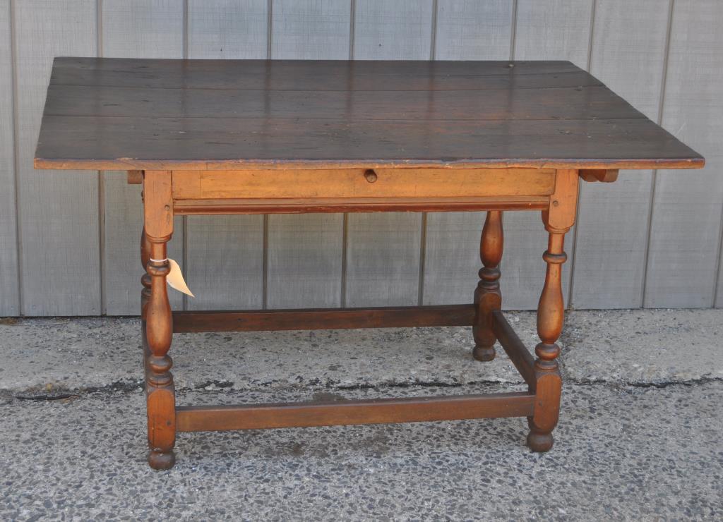 Early Turned Leg Tavern Table (1 of 5)
