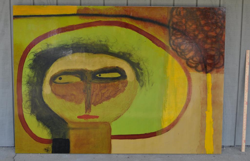 Milo Lockett, Large Abstract Portrait A/B (1 of 3)