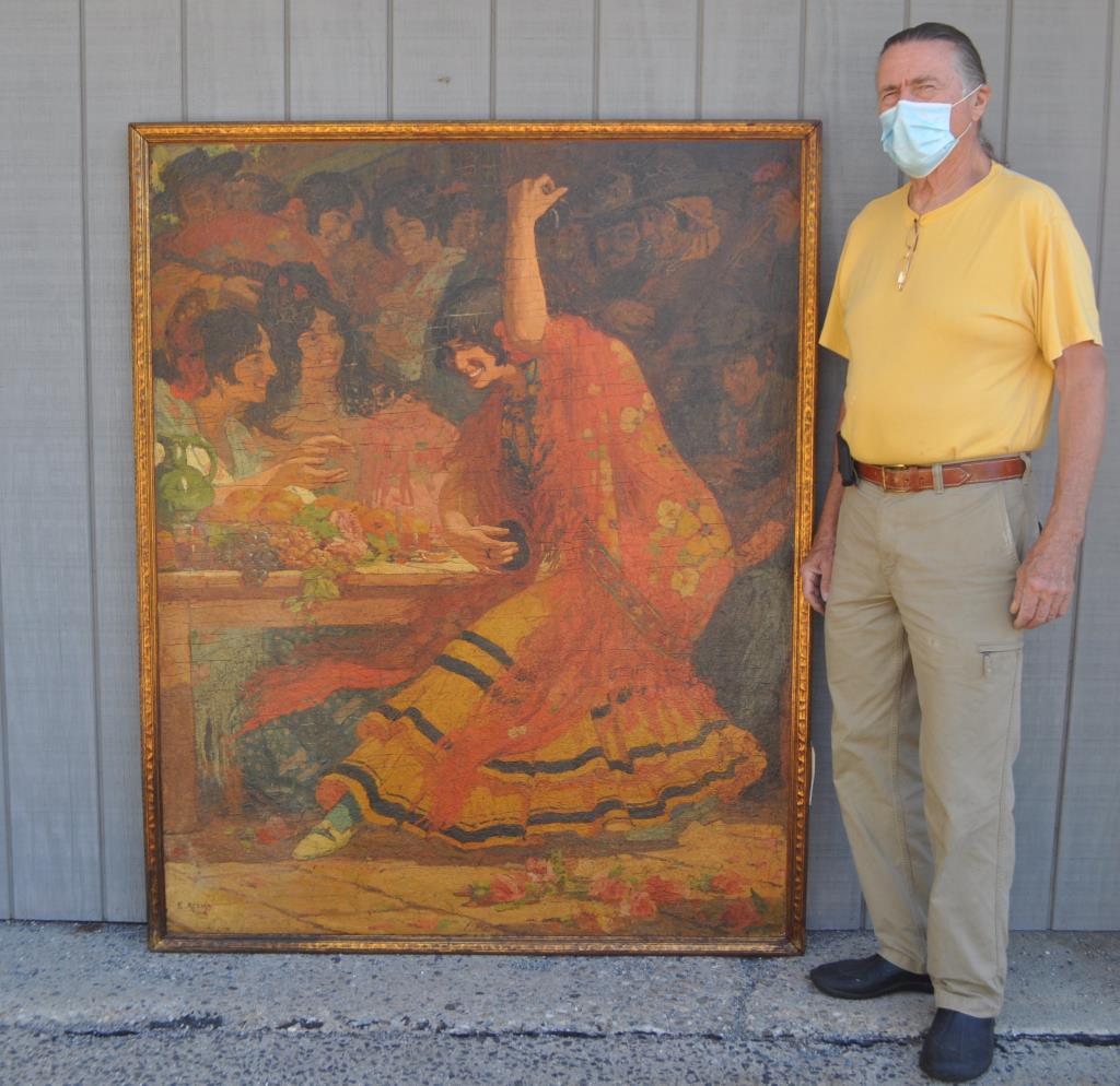 Ernest Azema, Monumental O/C of Dance Scene (1 of 8)