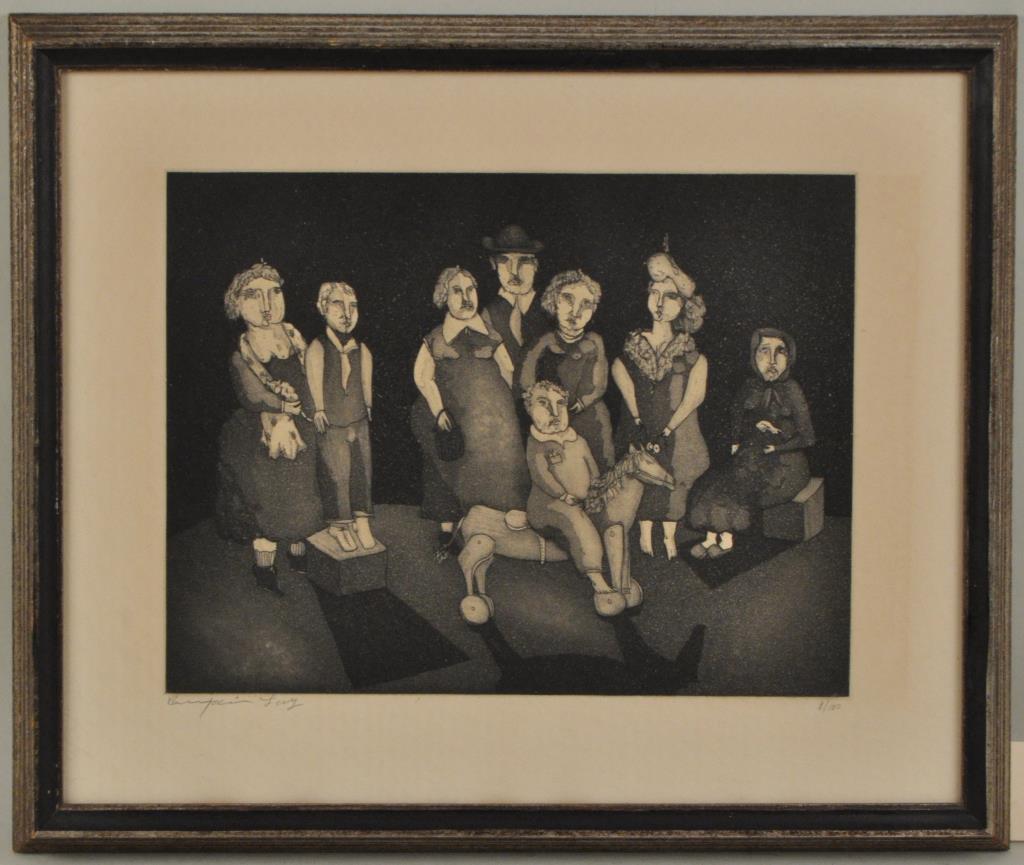 Benjamin Levy, Family Portrait, Etching & Aquatint (1 of 3)
