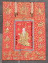 Monumental Chinese Embroidered Silk Hanging Panel