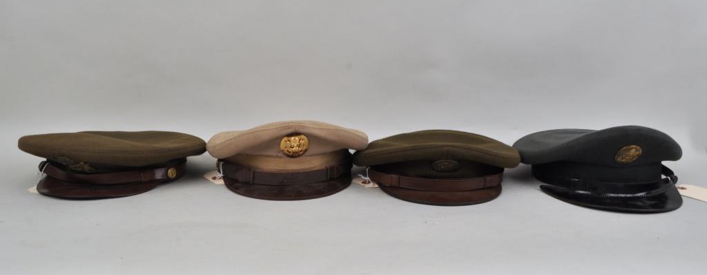 Group of Four Military Dress Hats (1 of 3)