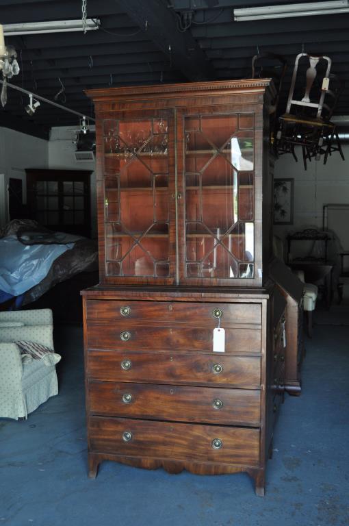 George III Mahogany Butler Secretary (1 of 4)