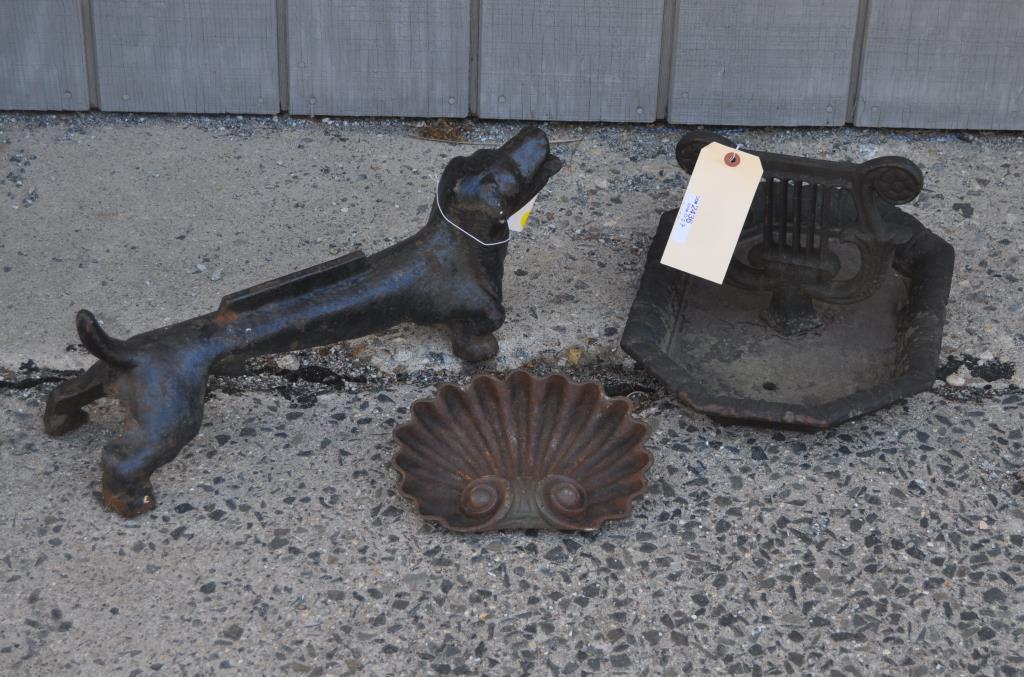 Three Cast Iron Garden Items (1 of 1)
