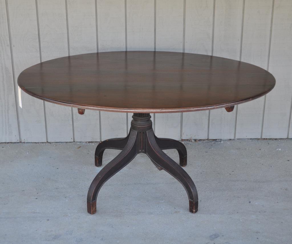 George III Oval Mahogany Tipping Breakfast Table (1 of 5)