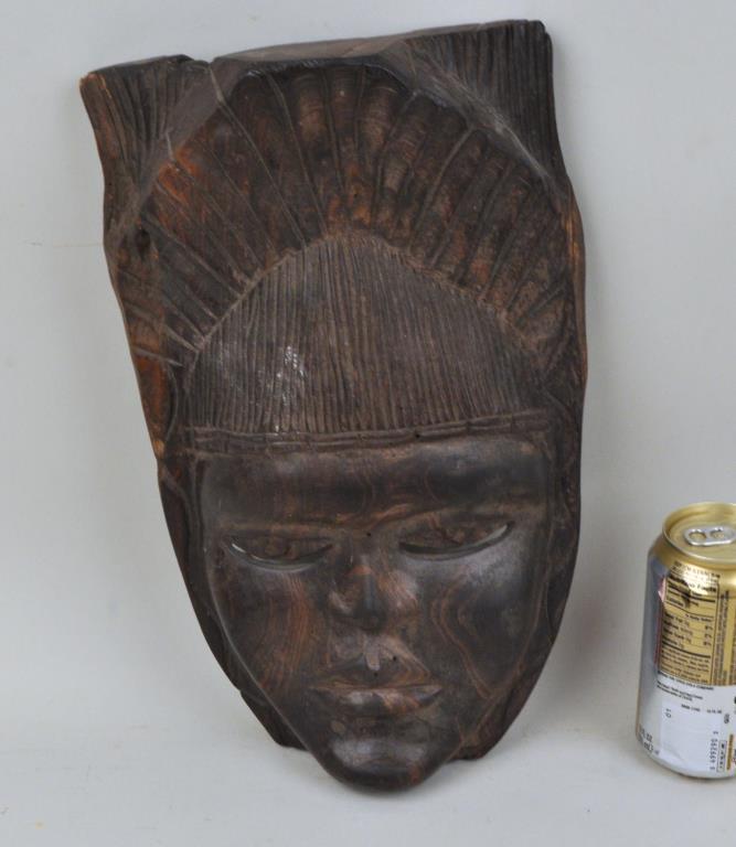 Indonesian Carved Hardwood Mask (1 of 2)