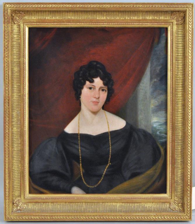 19th C. O/C Portrait of Deborah Hambling (1 of 5)