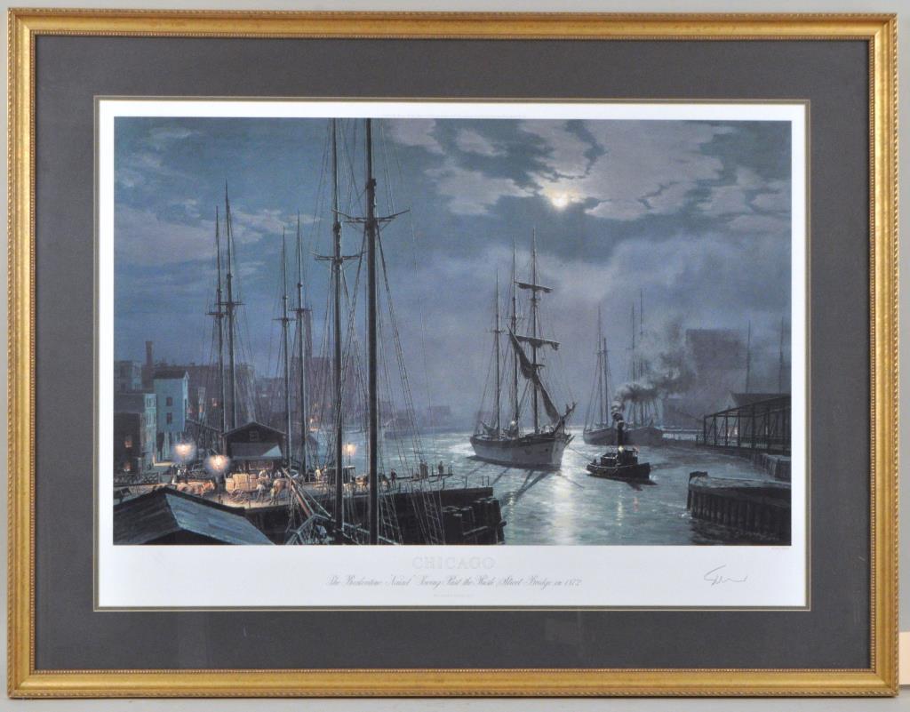 John Stobart, "Chicago" Framed Print (1 of 4)