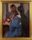 Lucien Abrams O/C "Woman At Mirror"