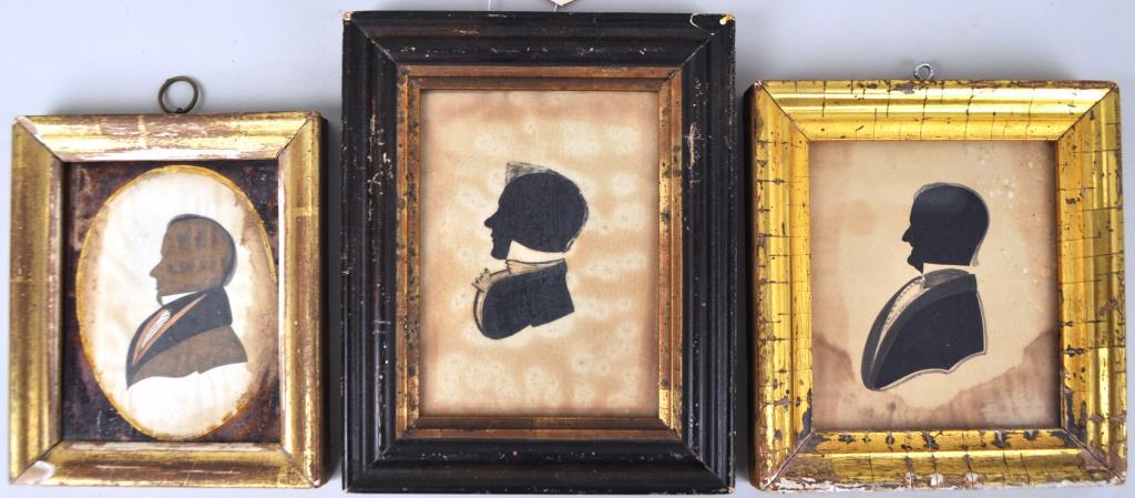 Group Three Hollow Cut Silhouette Portraits (1 of 5)