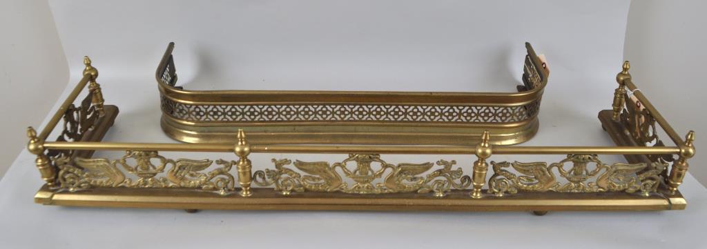 Two 19th Century Brass Fire Fenders (1 of 2)
