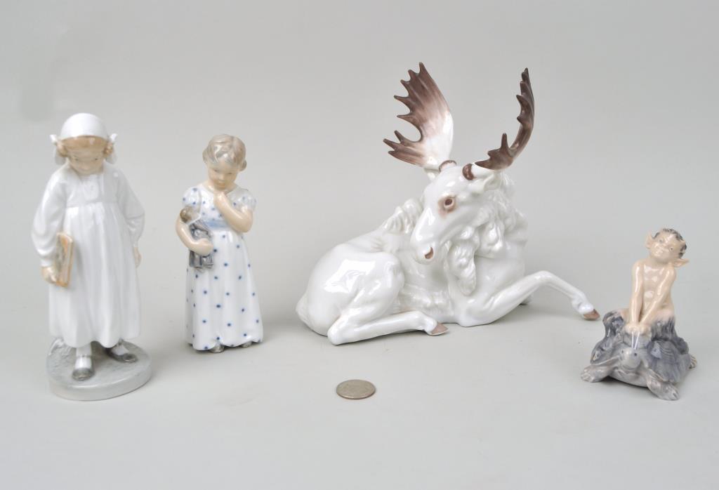 Estate Group Four European Porcelain Figures (1 of 4)