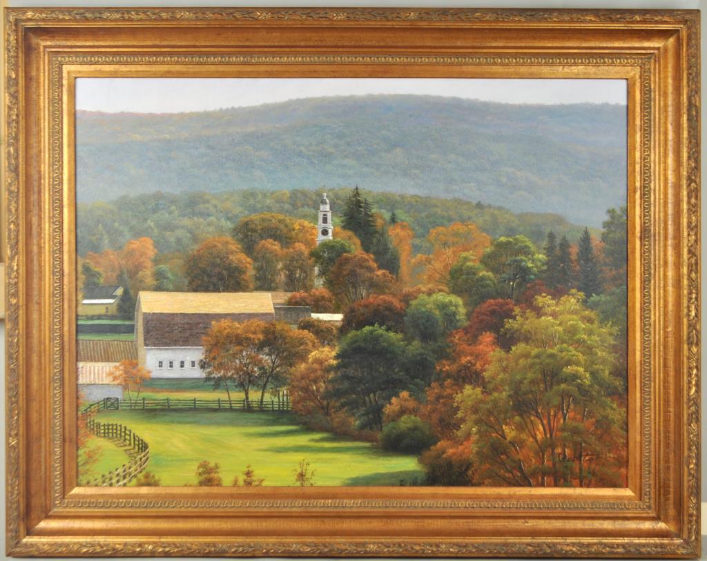 Gester, O/C Landscape & Village Scene (1 of 4)