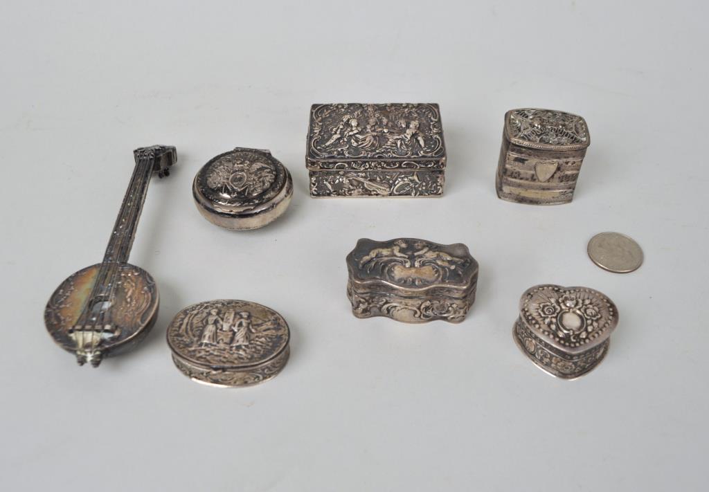 Estate Group Seven Assorted Trinket/Patch Boxes (1 of 5)