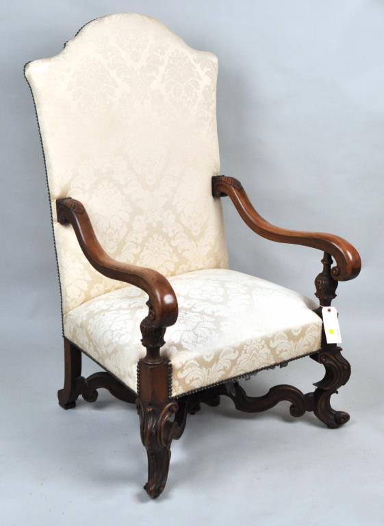 Monumental Jacobean Style Carved Great Chair (1 of 8)