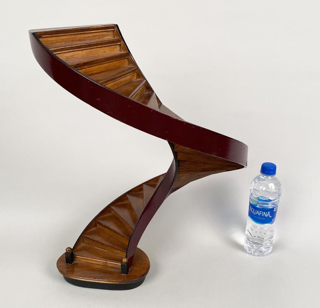 Vintage Mahogany Circular Staircase Model (1 of 3)