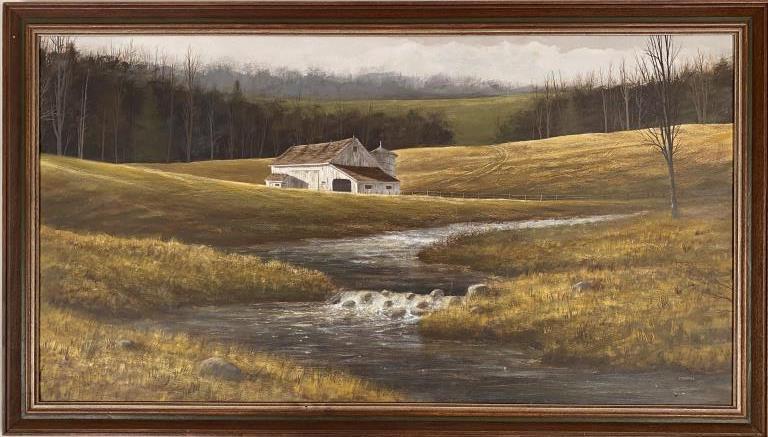 David Merrill, Southbury CT Landscape Painting O/P (1 of 5)