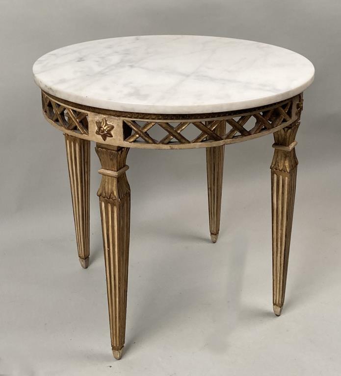 Italian Paint & Gilt M/T Neoclassical Style Table (1 of 8)