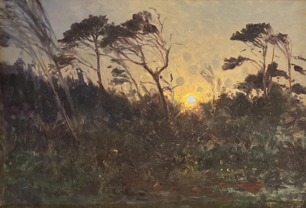 O/C Unsigned "Moonlight Landscape" (1 of 5)