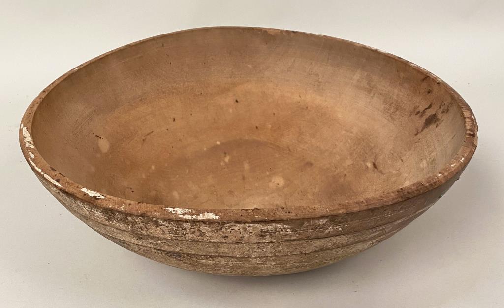 Large 19th C. Maple Bowl (1 of 5)